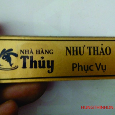 Bảng tên nhân viên cài áo 01